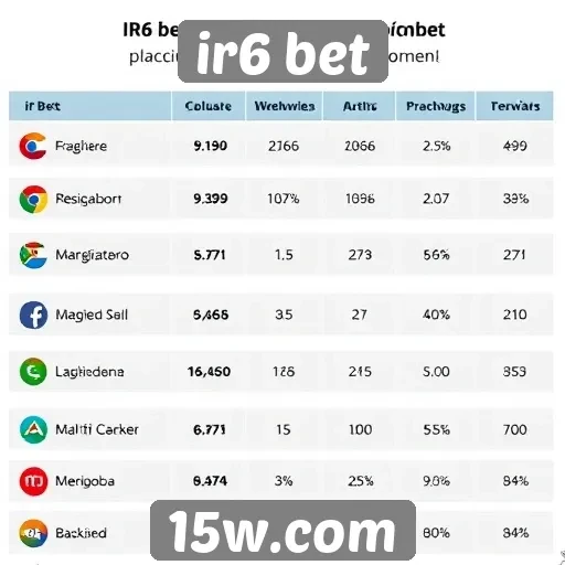 Comparativo de bônus oferecidos pelo ir6 bet